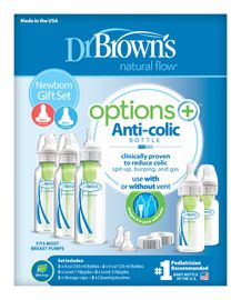 DR.BROWNS - 5 db-os palackkészlet Options+ keskeny újszülött (SB05005)