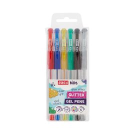 EASY - GLITTER - zselés toll - vegyes színek- 6db/készlet