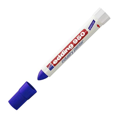EDDING - Viaszos filctoll 950 - kék, ipari