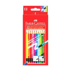 FABER CASTELL - Faber-Castell gumírozott zsírkréták 12 színben