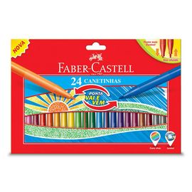 FABER CASTELL - Flex tollmarkerek, színes, 24 darabos készlet
