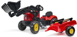 FALK - Pedálos traktor 2030M Red Supercharger pedáltöltő levehető burkolattal