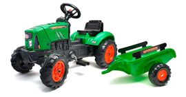 FALK - Pedálos traktor 2031AB SuperCharger pótkocsival és nyitható motorháztetővel