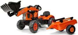 FALK - 2065AM Kubota pedálos traktor rakodóval és iparvággyal