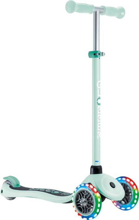 GLOBBER - háromkerekű gyerekrobogó - Primo Lights V2 - Világított kerekek - Dark Mint