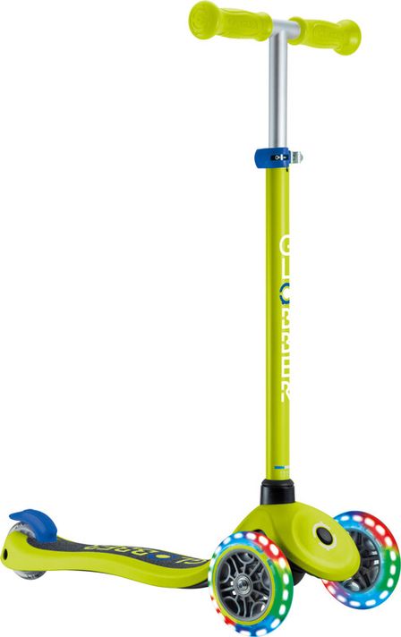GLOBBER - háromkerekű gyerekrobogó - Primo Lights V2 - Világított kerekek - Lime Green