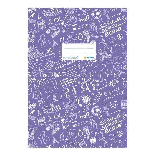 HERMA - Borító Schooldoo A4-es notebookhoz lila /1 db