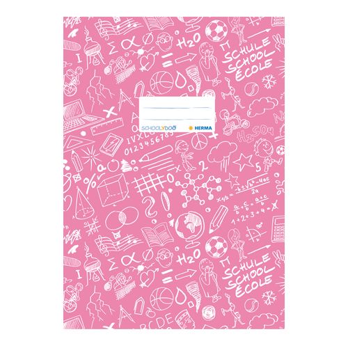 HERMA - Borító Schooldoo A4-es notebookhoz világos rózsaszín /1db