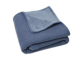 JOLLEIN - Kötött / gyapjú takaró 75x100 cm Basic Knit Jeans Blue Kék