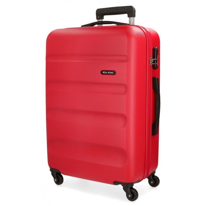 JOUMMA BAGS - ABS utazótáska ROLL ROAD FLEX Piros, 65x46x23cm, 56L, 5849264 (közepes méretű)