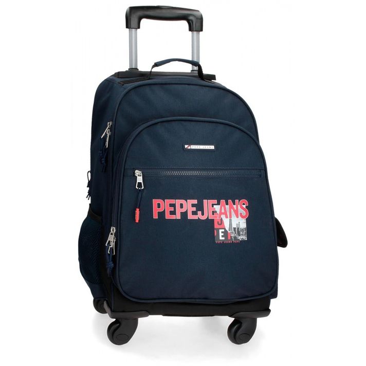 JOUMMA BAGS - PEPE JEANS Dikran utazási / iskolai hátizsák kerekekkel, 57x33x21cm, 6552821