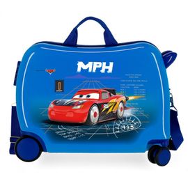 JOUMMA BAGS - Gyermek utazóbőrönd kerekeken / futóbicikli DISNEY CARS Blue, 2089821
