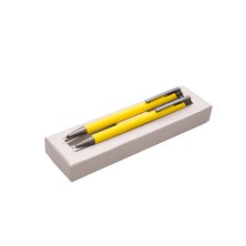 JUNIOR - Ajándék szett fém mechanikus ceruza + golyóstoll ARMI SOFT sárga