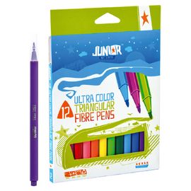 JUNIOR - Ultra színes filctollak, 12 darabos készlet
