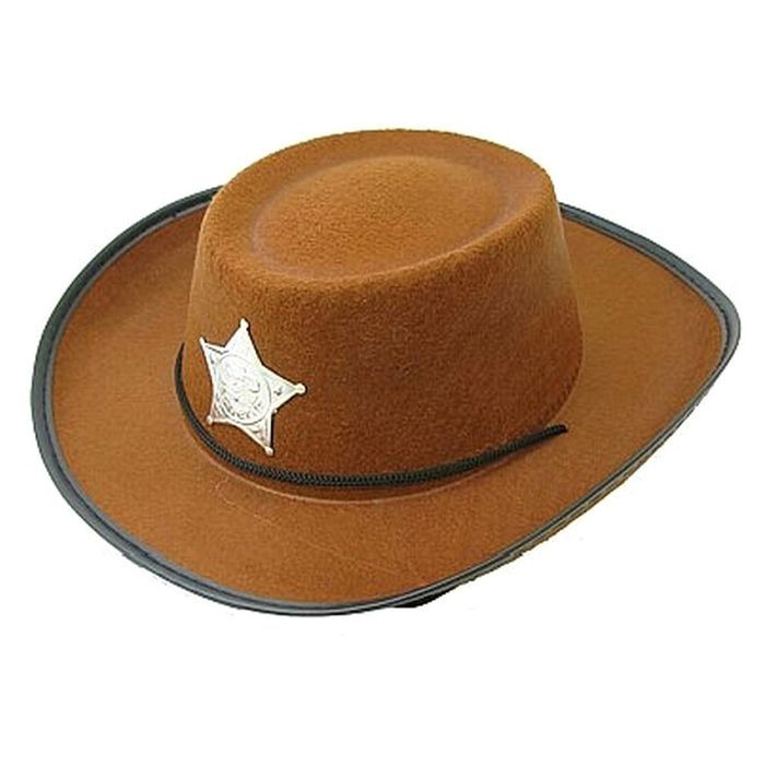 JUNIOR - Cowboy kalap csillaggal, barna, méret S