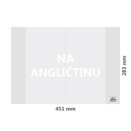 JUNIOR - angol borító PVC 451x283 mm, vastag/átlátszó, 1 db