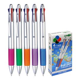 JUNIOR - 4 színű toll, műanyag, fémes színű