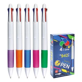 JUNIOR - 4 színű toll, műanyag, fehér