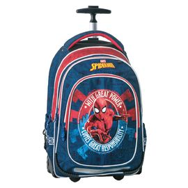 JUNIOR-ST - Trolley Spider-Man iskolai hátizsák kerekeken, Emblem