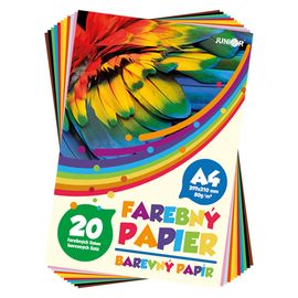 JUNIOR - A4-es színes papírmappa 20 lap 80g