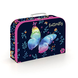 KARTON PP - Bőrönd laminált 34 cm Butterfly