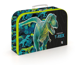 KARTON PP - Bőrönd laminált 34 cm Premium Dinoszaurusz