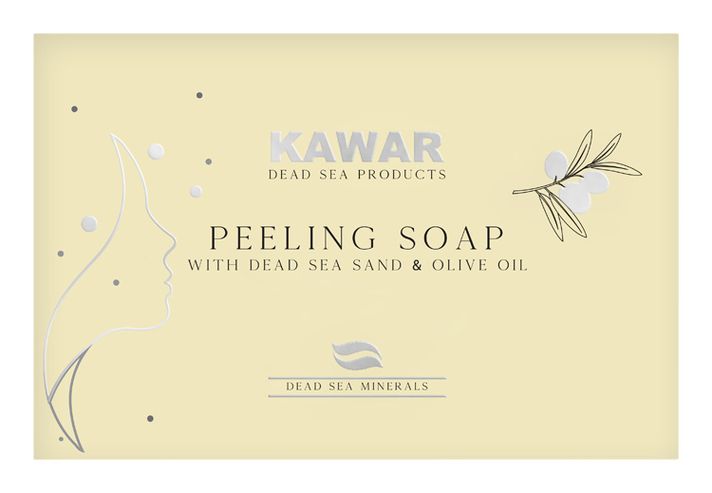 KAWAR - Peeling szappan holt-tengeri homokkal 120 g