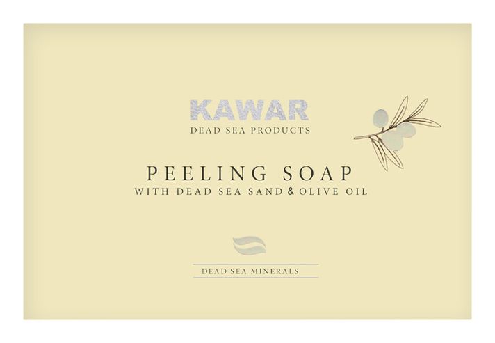 KAWAR - Peeling szappan holt-tengeri homokkal 120 g