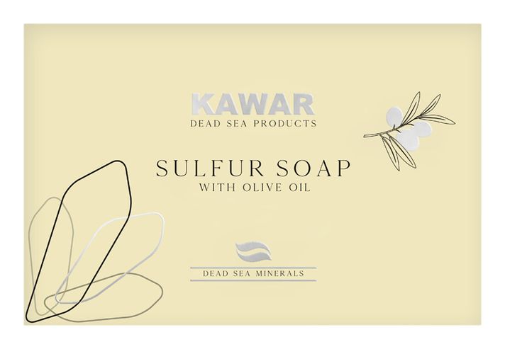 KAWAR - Kénes szappan holt-tengeri ásványokkal 120 g