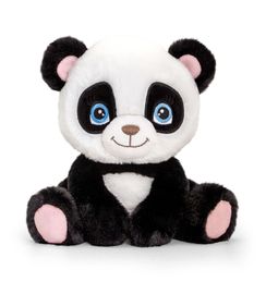 KEEL TOYS - SE1089 Keeleco Panda - öko plüss játék 16 cm