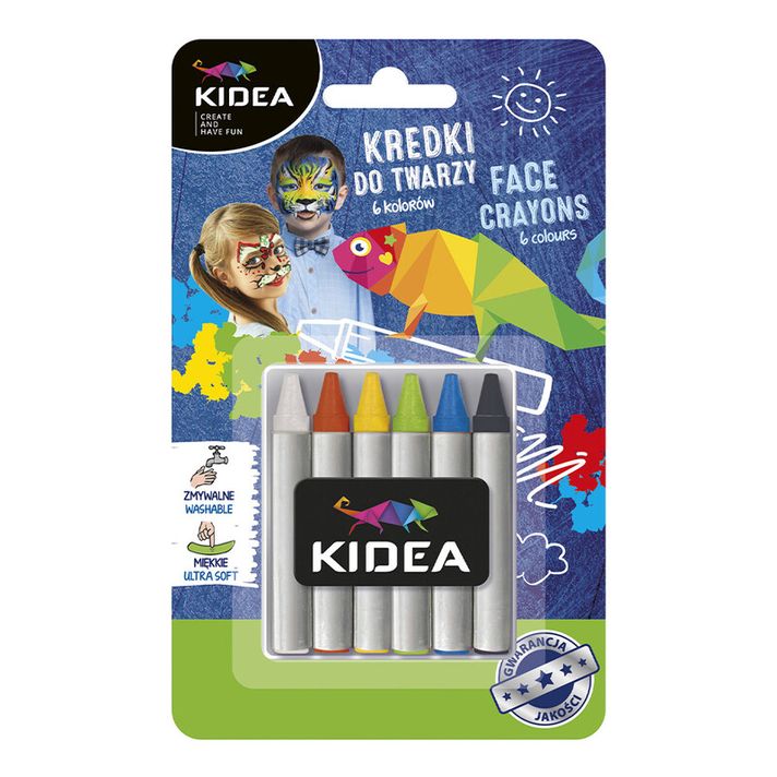 KIDEA - Arcfestékek - 6 db (készlet)