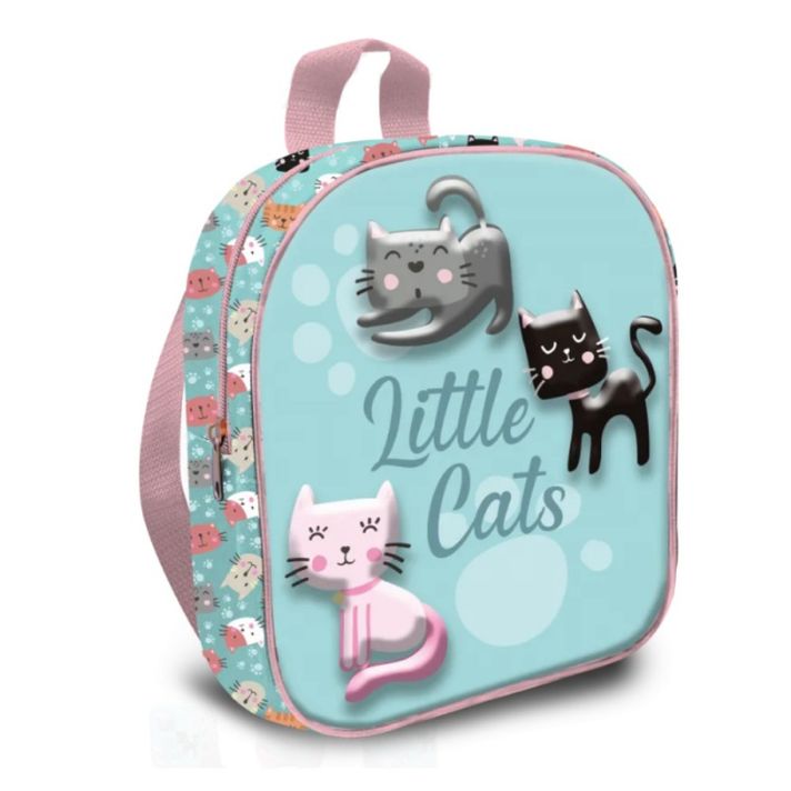KIDS LICENSING - Gyerek 3D hátizsák LITTLE CATS 3-6 éves korig, KL10831