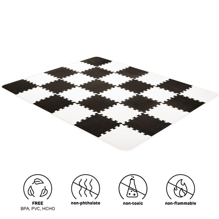 KINDERKRAFT - Hab puzzle szőnyeg Luno 150x180 cm Fekete Kinderkraft 2020