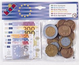 KLEIN - Euro bankjegyek és érmék