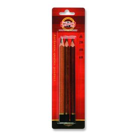 KOH-I-NOOR - Grafit ceruza 2B,4B,6B, 3 darabos készlet