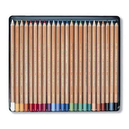 KOH-I-NOOR - Poros kréta KOH-I-NOOR színes ceruzával, 24 darabos készletben