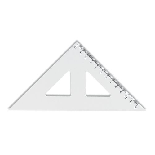 KOH-I-NOOR - Háromszög átlátszó vonallal, 12 cm