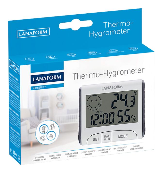LANAFORM - Hőmérő higrométerrel