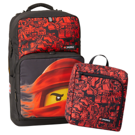 LEGO BAGS - Ninjago Red Optimo Plus - iskolai hátizsák