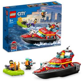 LEGO - City 60373 Tűzoltó mentőcsónak és -csónak