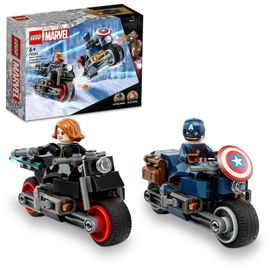 LEGO - Marvel 76260 Fekete Özvegy és Amerika Kapitány motorkerékpárokon