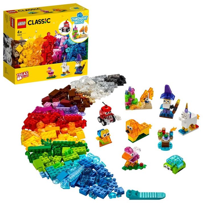 LEGO - Áttetsző kreatív téglák
