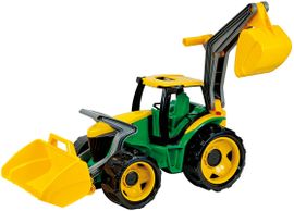 LENA - Traktor kanállal és kotrógéppel, zöld-sárga