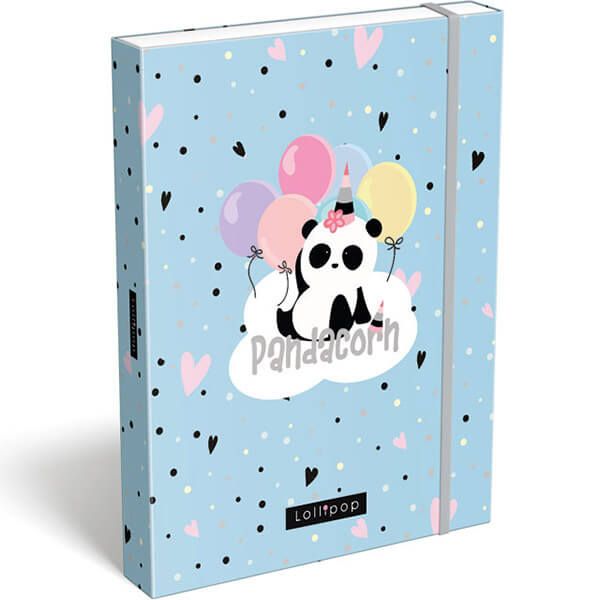 LIZZY CARD - Füzettartó A5 Lollipop Pandacorn