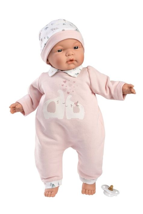 LLORENS - 13848 JOELLE - valósághű baba baba puha szövettesttel - 38 cm