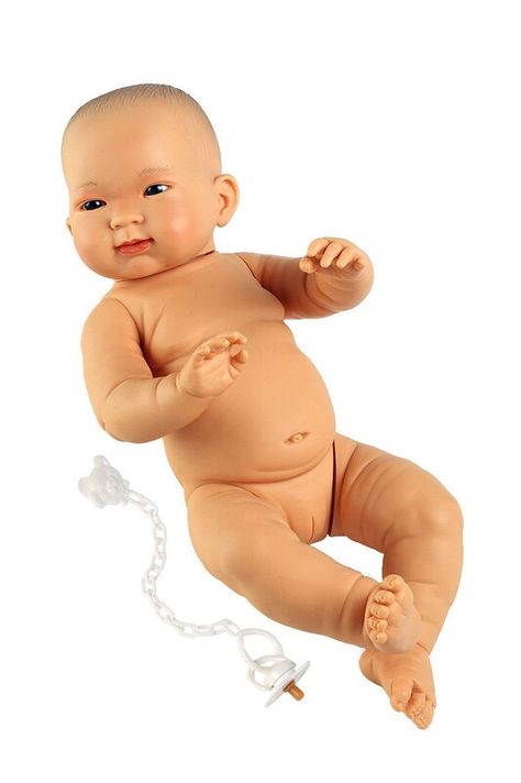 LLORENS - 45006 NEW BORN GIRL - valósághű baba teljes bakelit testtel