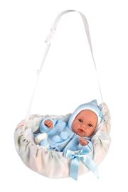LLORENS - 63641 NEW BORN - valósághű baba baba, hangos és puha szövetből, 36 cm