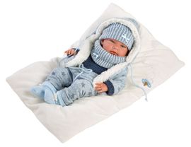 LLORENS - 73881 NEW BORN BOY - valósághű baba baba teljes bakelit testtel - 40
