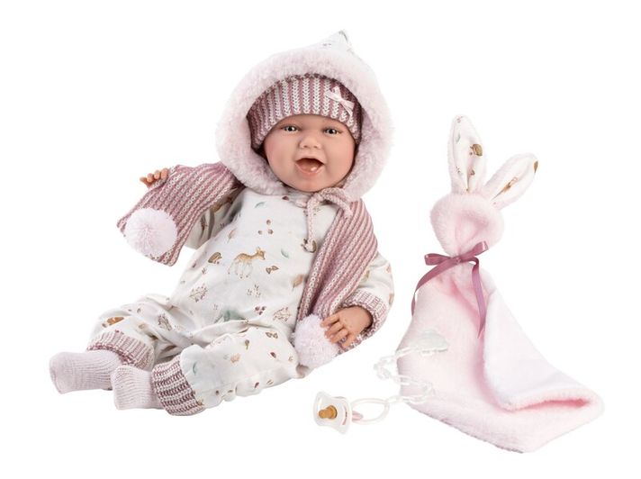 LLORENS - 74030 NEW BORN - valósághű baba baba hangokkal és puha szövettesttel - 42