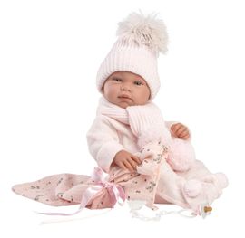 LLORENS - 84338 NEW BORN GIRL - valósághű baba baba teljes vinil testtel - 43 cm
